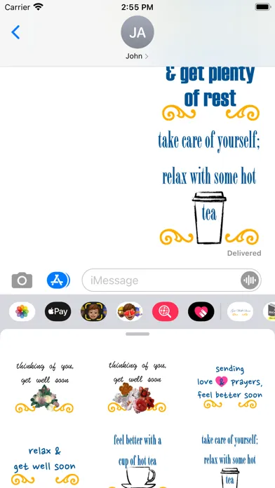 get well soon stickers! Screenshots