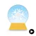 snow globes stickers