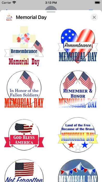 Capturas de pantalla de remembrance Memorial Day