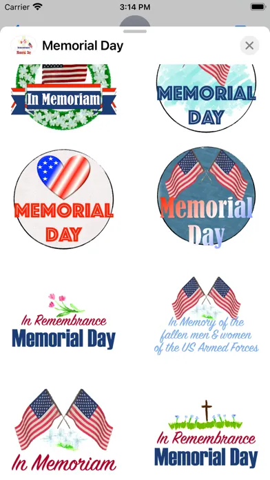 Capturas de pantalla de remembrance Memorial Day