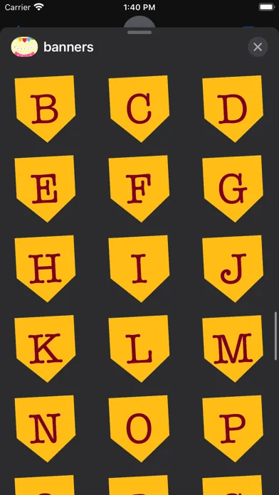 banners stickers Screenshots