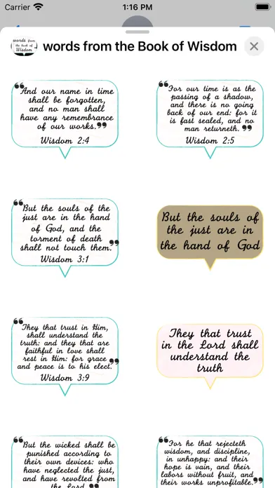 words from the Book of Wisdom应用截图