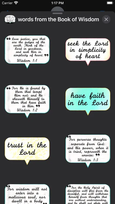 words from the Book of Wisdom应用截图