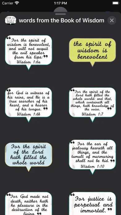 words from the Book of Wisdom应用截图