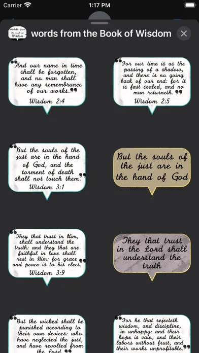 words from the Book of Wisdom应用截图