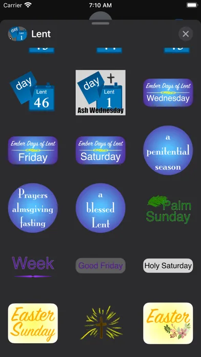 days of Lent स्क्रीनशॉट