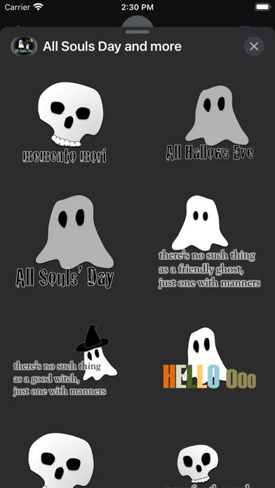 Tangkapan skrin All Souls Day and more