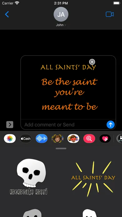 Tangkapan skrin All Souls Day and more