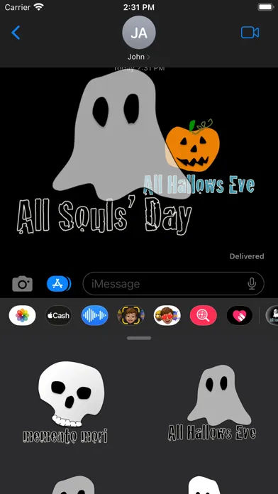 Tangkapan skrin All Souls Day and more