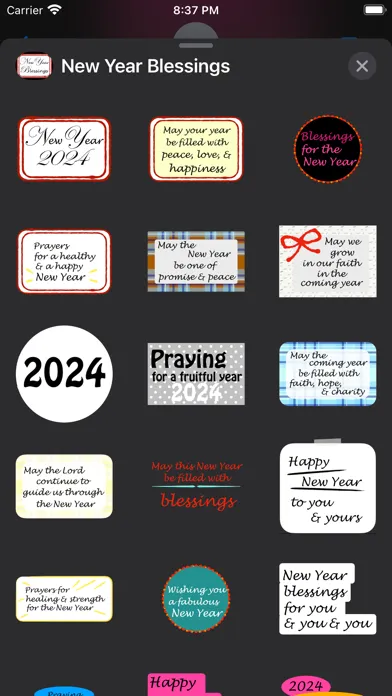 New Year Blessings স্ক্রিনশট