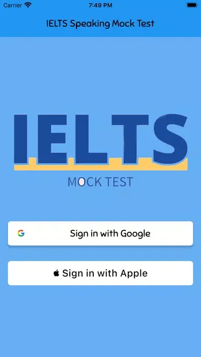 IELTS Speaking Mock Test Ekran Görüntüleri