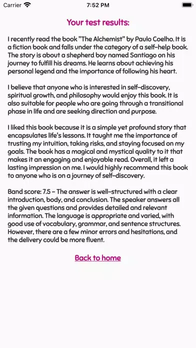 IELTS Speaking Mock Test Ekran Görüntüleri