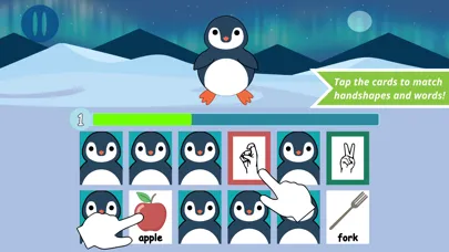 Capturas de pantalla de ASL Handshape Games