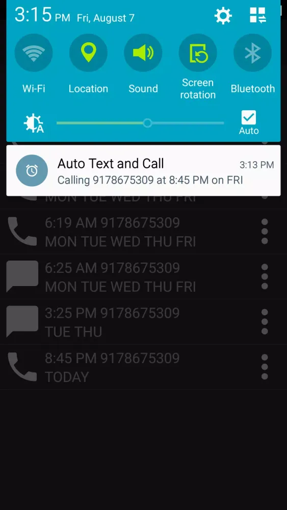 Auto Text and Call স্ক্রিনশট