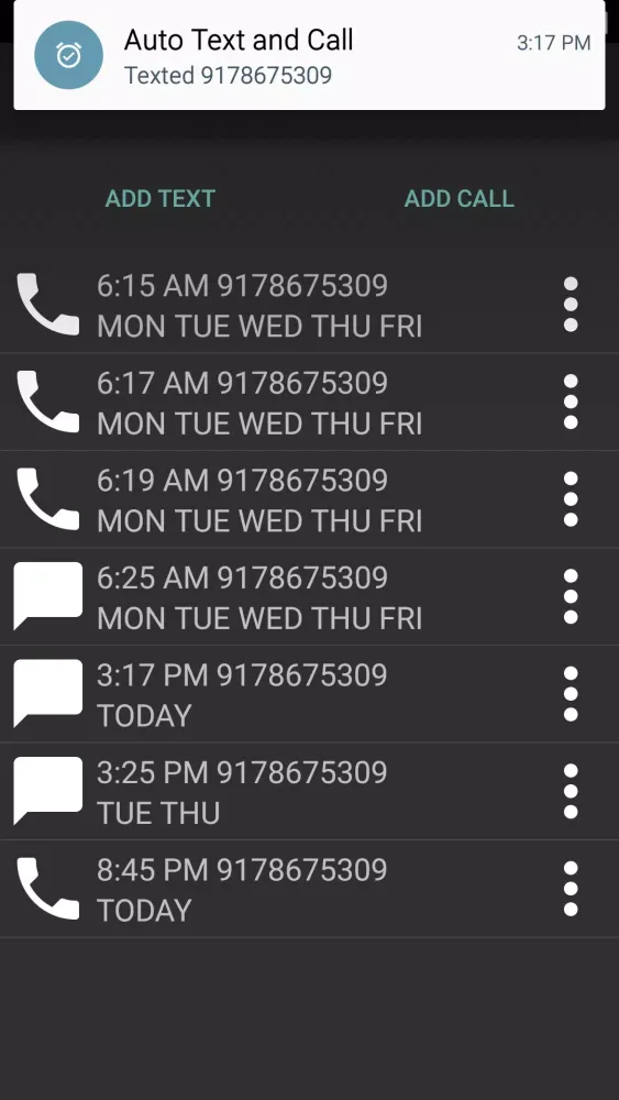 Auto Text and Call স্ক্রিনশট