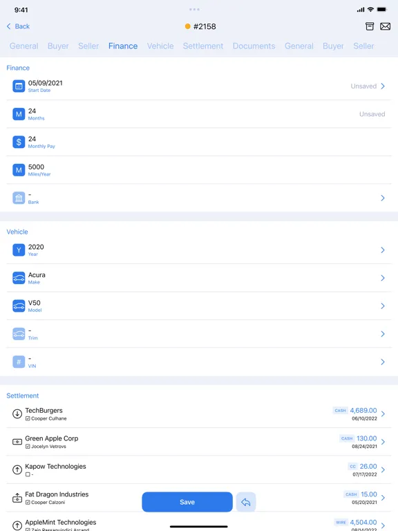 Management CRM iPad  스크린샷