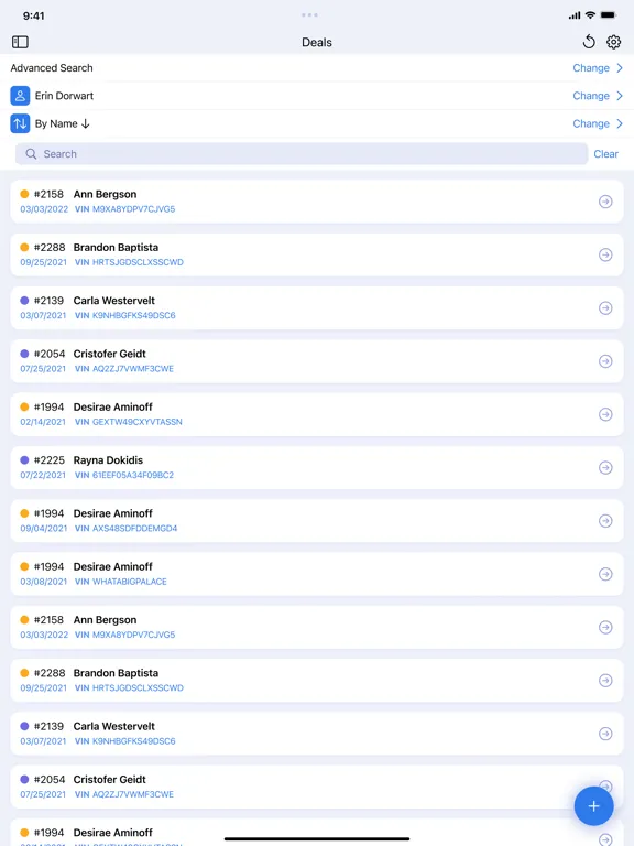 Management CRM iPad  스크린샷