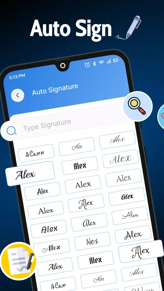 Capturas de pantalla de Signature Maker
