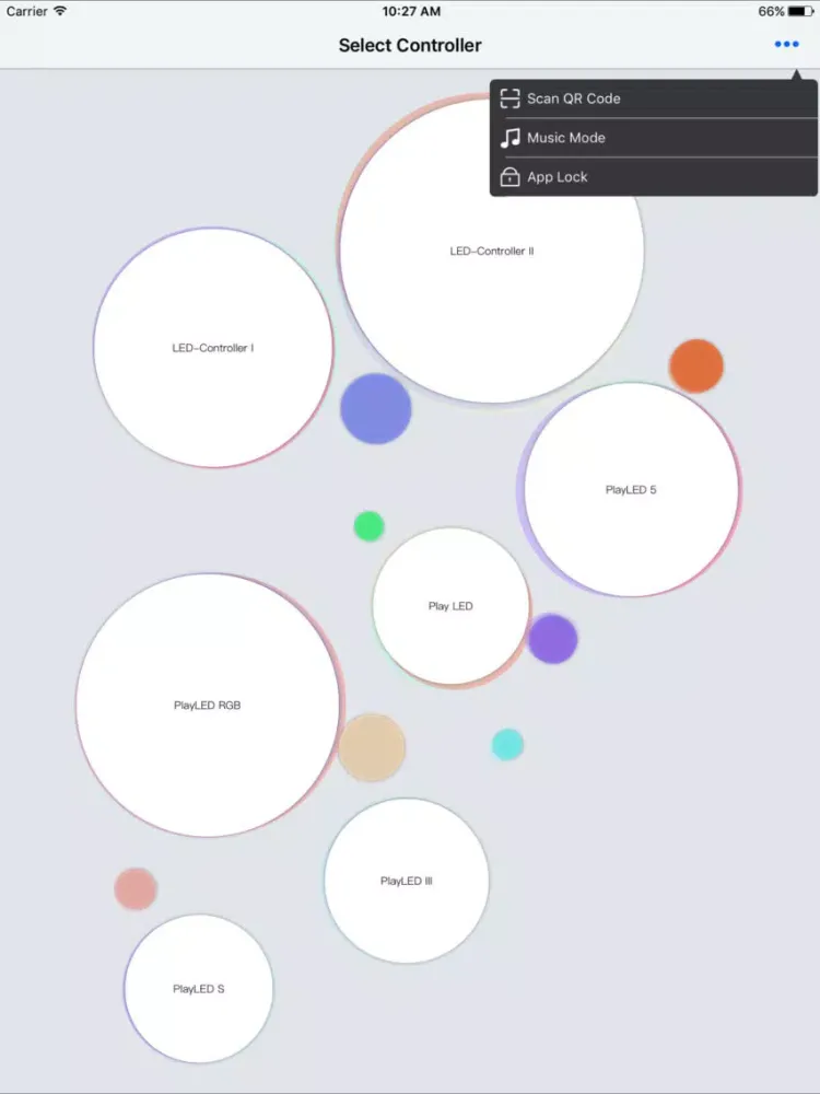 ภาพหน้าจอของ Si-PlayLED iPad 