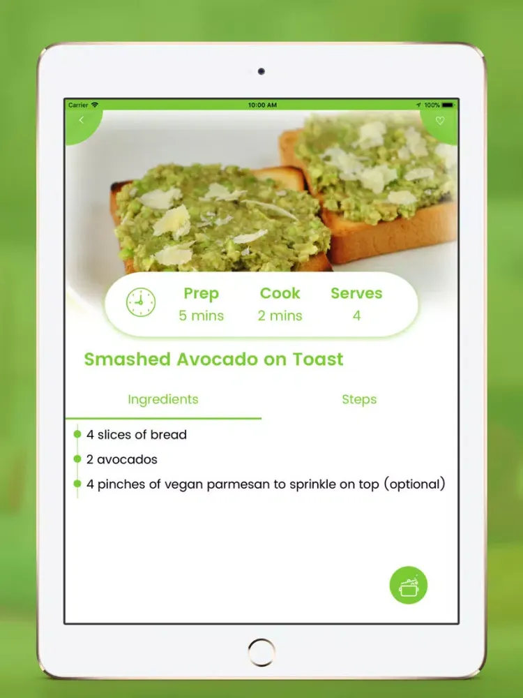 Vegan Baby Led Weaning Recipes iPad  Screenshots