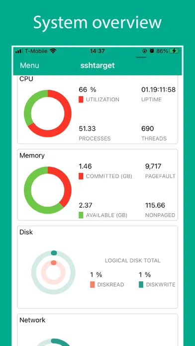 Capturas de tela do WinSignify - Windows Servers