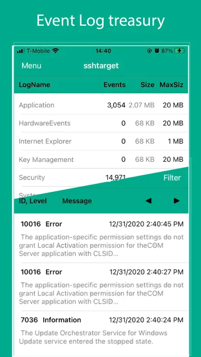 Capturas de tela do WinSignify - Windows Servers