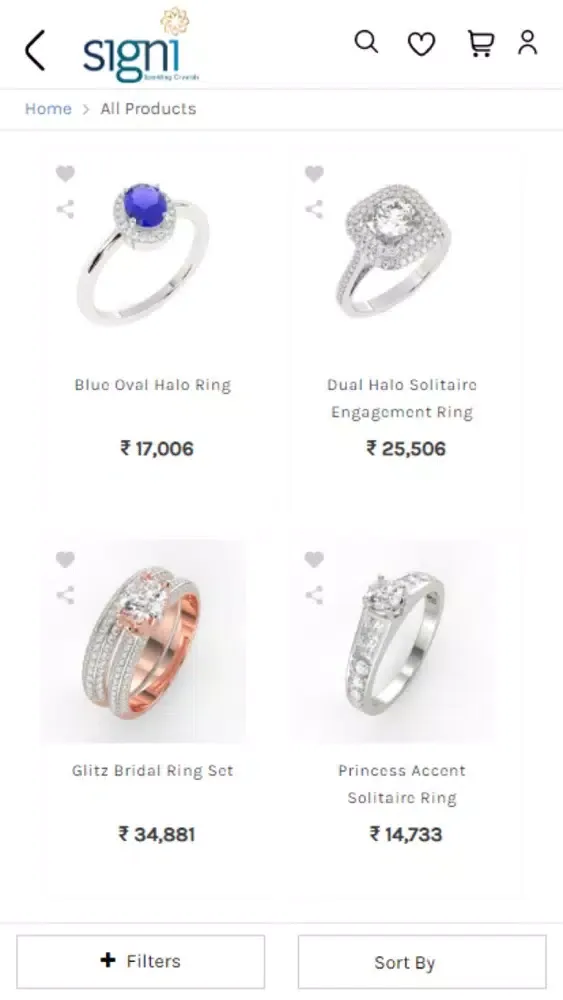 Captures d'écran de Signi Jewels