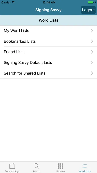ภาพหน้าจอของ Signing Savvy Member App
