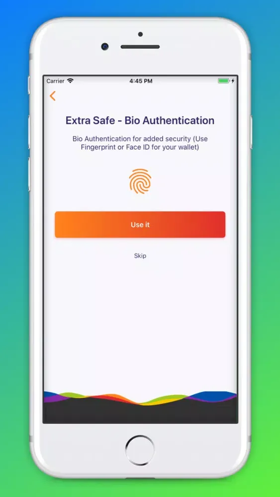 Tangkapan skrin SignKeys Secure Wallet