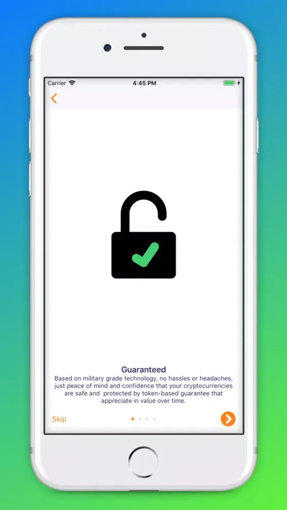 Tangkapan skrin SignKeys Secure Wallet