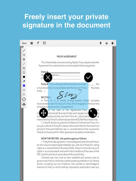 SignMe - Sign & Scan PDF Docs iPad  स्क्रीनशॉट