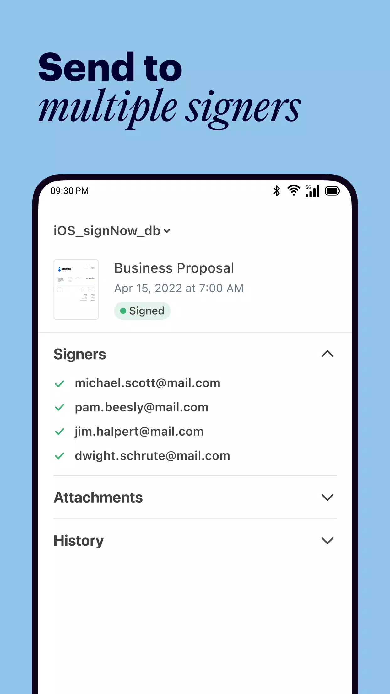 signNow: Sign & Fill PDF Docs Screenshots
