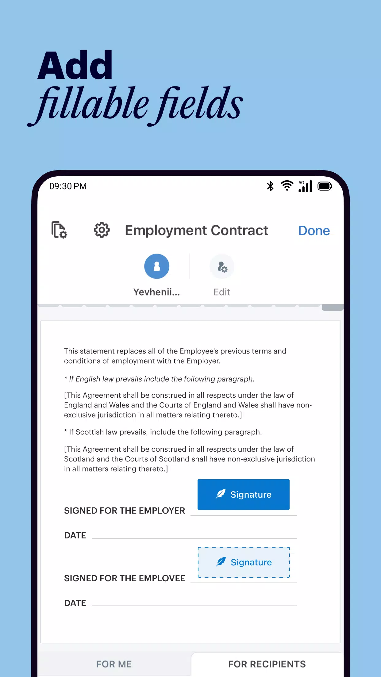 signNow: Sign & Fill PDF Docs Screenshots
