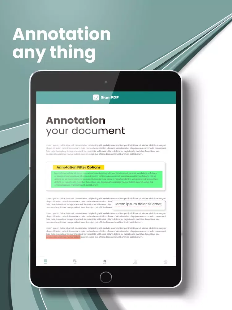 Sign PDF-Unlimited Signatures iPad 应用截图