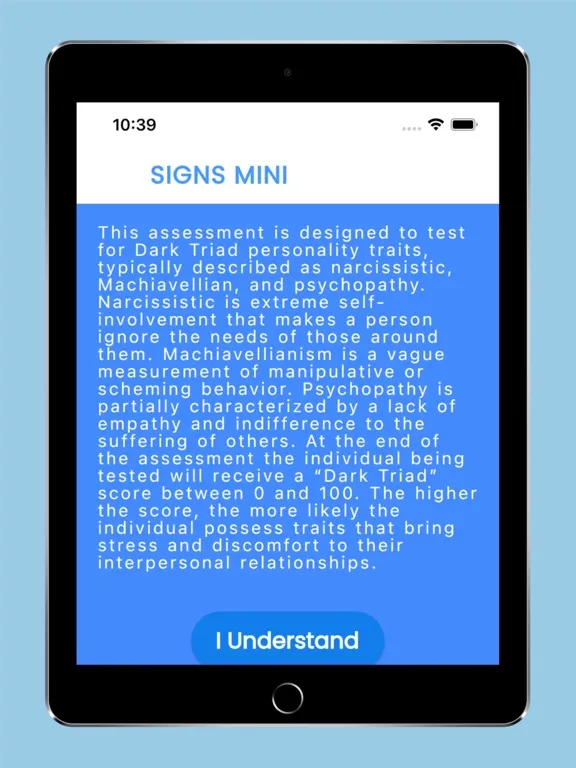 SIGNS Narcissism Mini iPad  Screenshots
