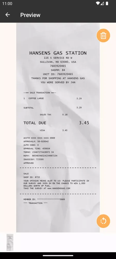Tangkapan skrin ExFlow Travel & Expense