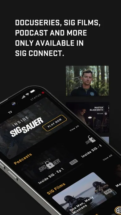 SIG CONNECT Screenshots