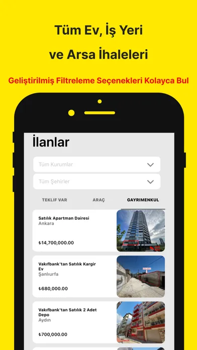 İhale Bulucu: Emlak & Araç Ara Ekran Görüntüleri