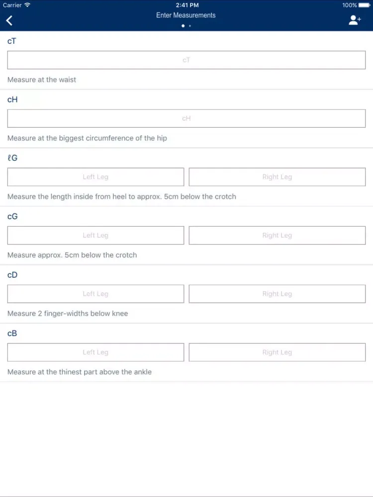 SIGVARIS Sizing-App iPad 应用截图