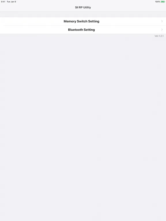 Capturas de pantalla de SII RP Utility iPad 