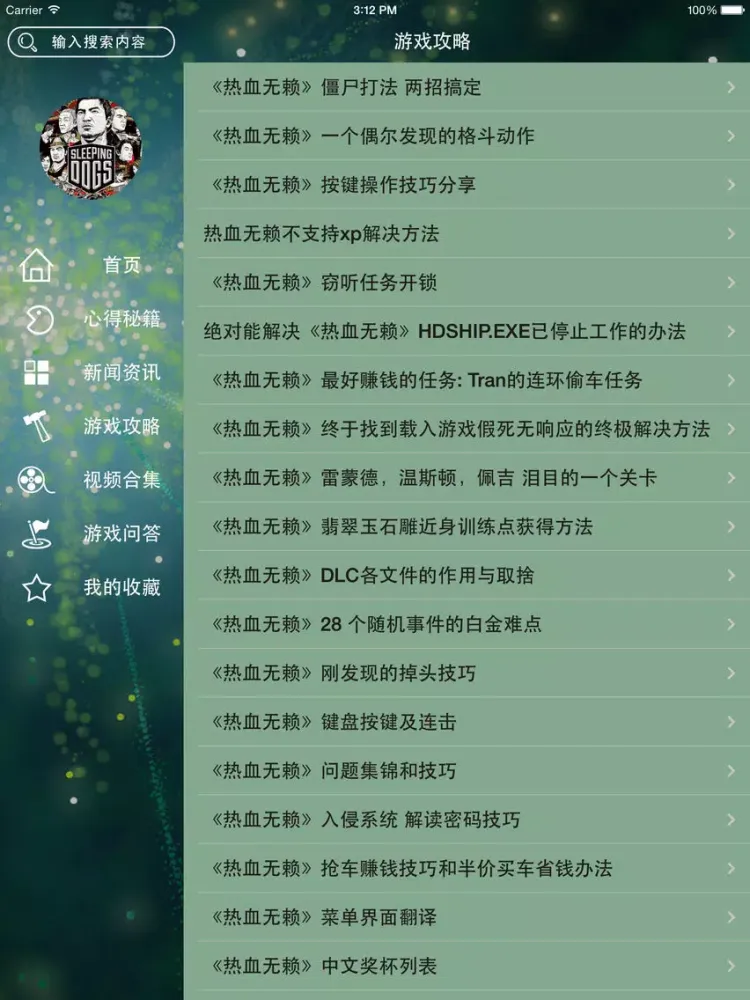Ảnh chụp màn hình của 游戏攻略For热血无赖 iPad 