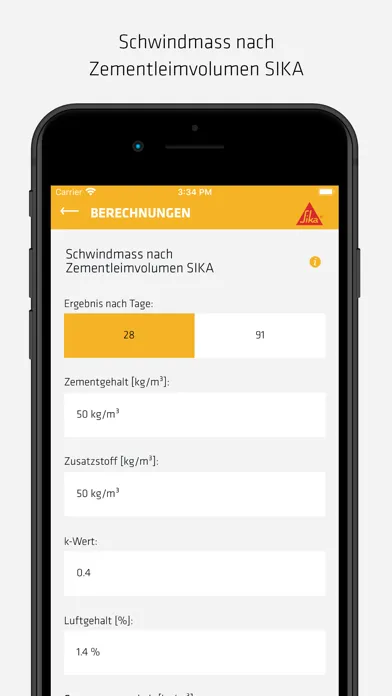 Скриншоты Sika Beton App