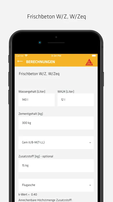 Скриншоты Sika Beton App