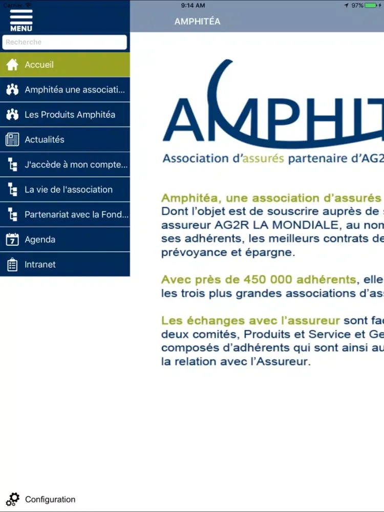 Amphitea iPad 應用截圖