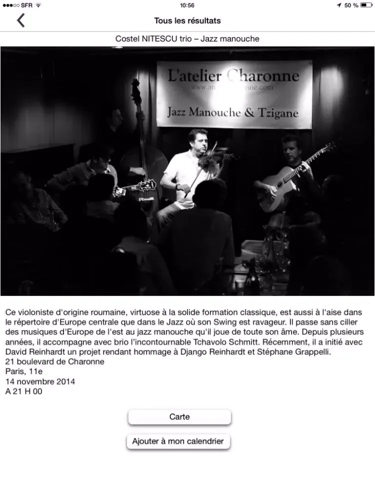 Capturas de pantalla de Jazz in Paris iPad 
