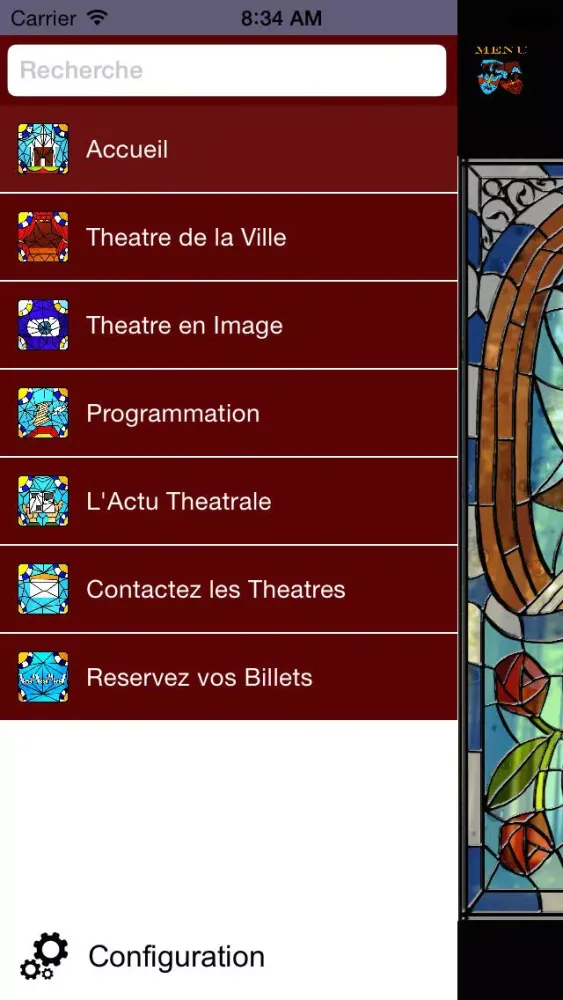 Capturas de tela do Théâtre à Bruxelles