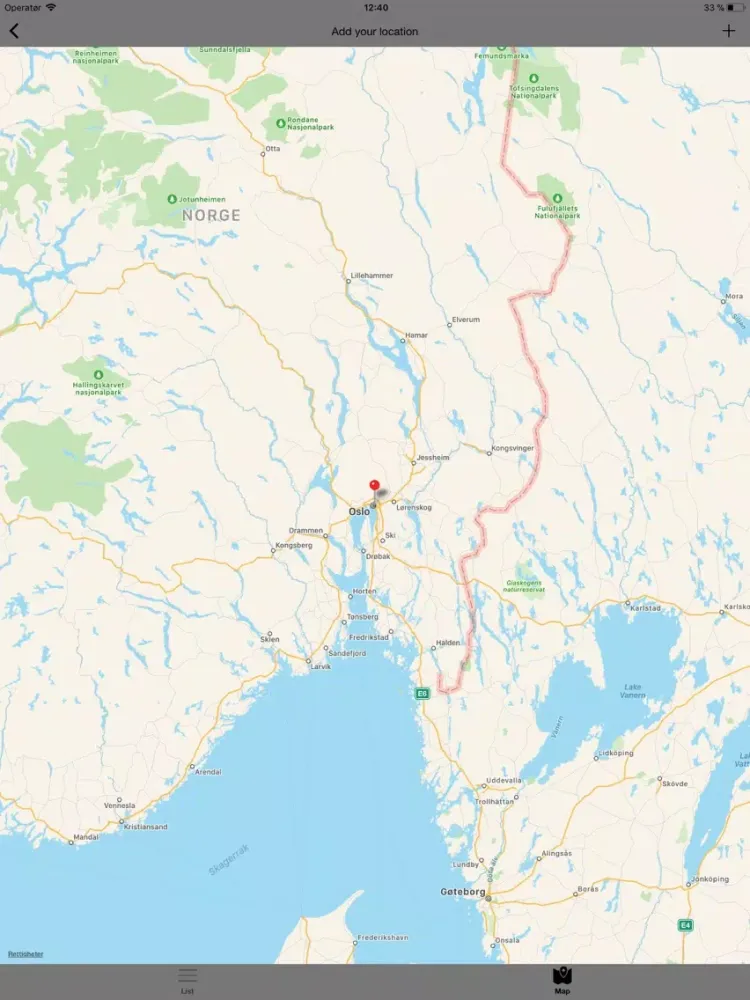 Capturas de tela do Sikker på tur iPad 