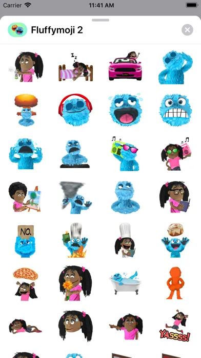 Fluffymoji سکرین شاٹس