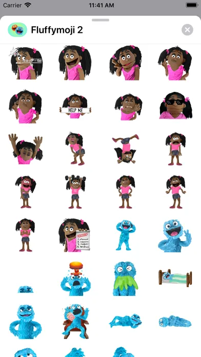 Fluffymoji سکرین شاٹس