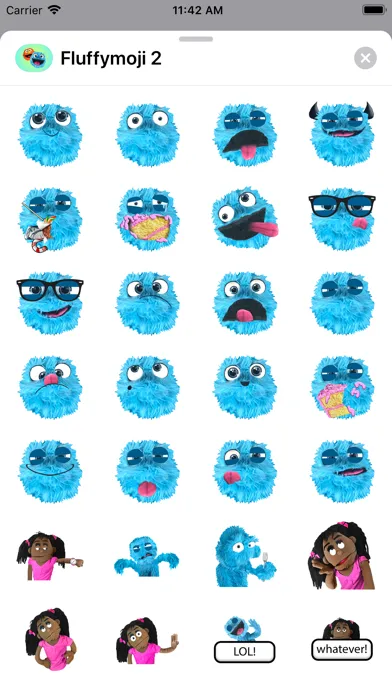Fluffymoji سکرین شاٹس